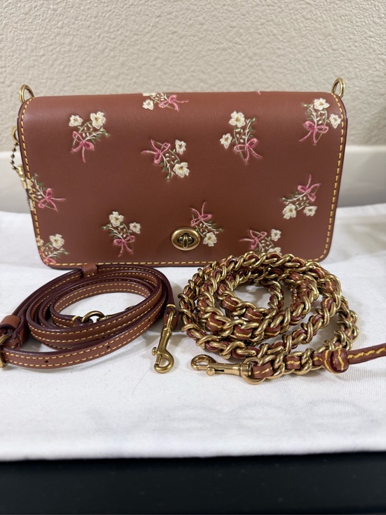 Coach Handbags - Coach 1941 dinky bow print brass/1941 saddle like new condition